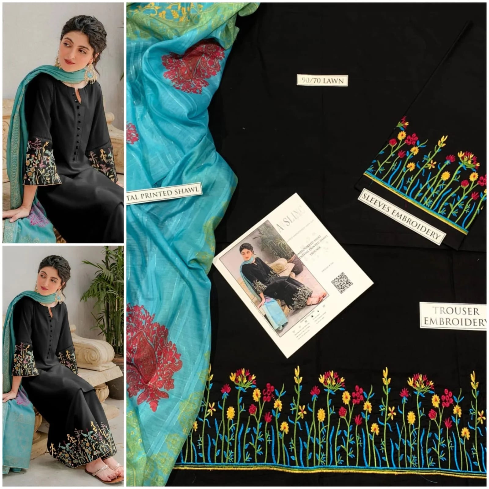 URGE LAWN 3PC EMBROIDERY
