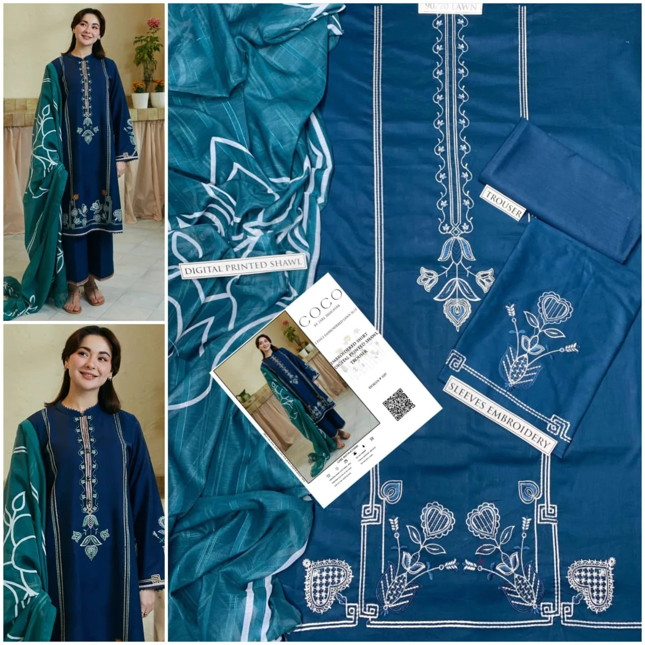 URGE LAWN 3PC EMBROIDERY