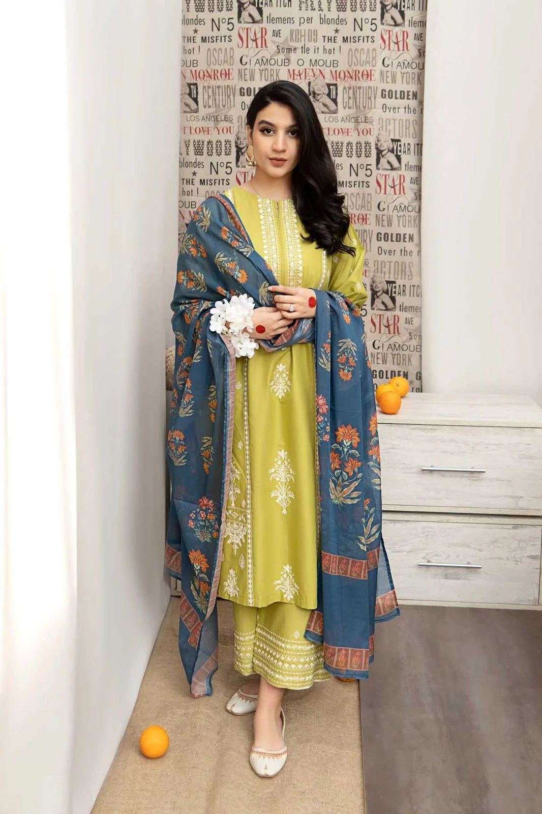 URGE DHANAK 3PC EMBROIDERY