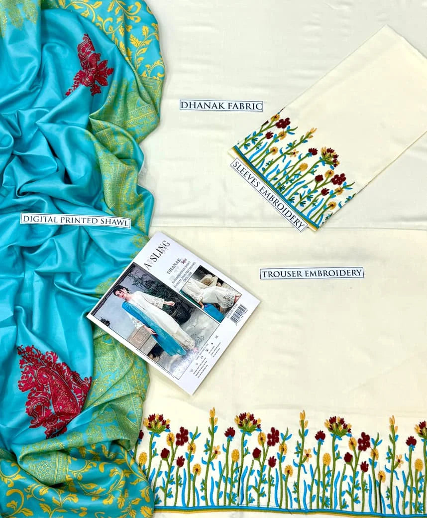 ASLING DHANAK 3PC EMBROIDERY