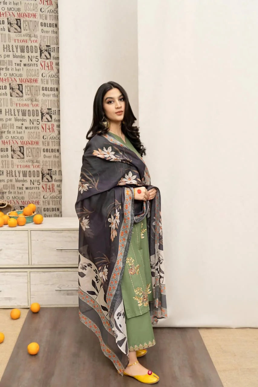 URGE DHANAK 3PC EMBROIDERY