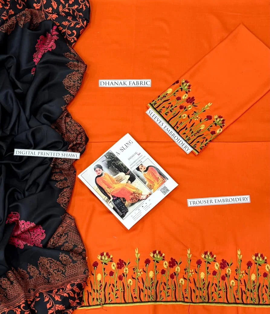 ASLING DHANAK 3PC EMBROIDERY