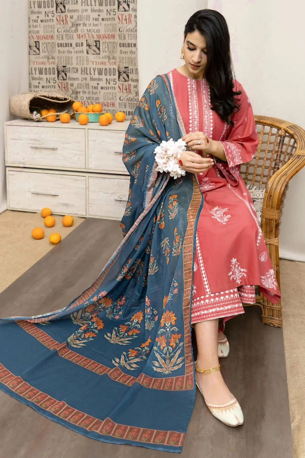 URGE DHANAK 3PC EMBROIDERY