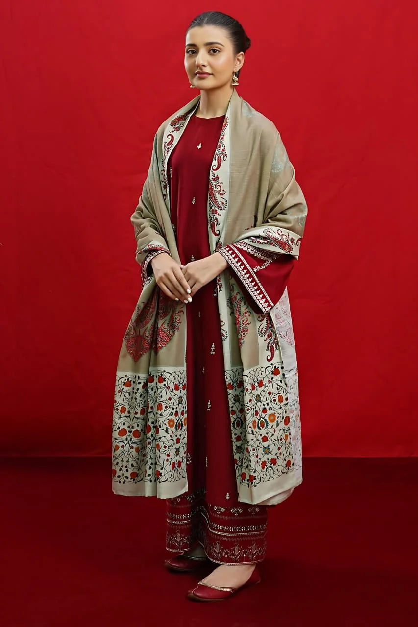 URGE DHANAK 3PC EMBROIDERY