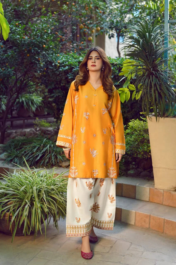 URGE DHANAK 2PC | UNSTITCHED EMBROIDERY | D#2455