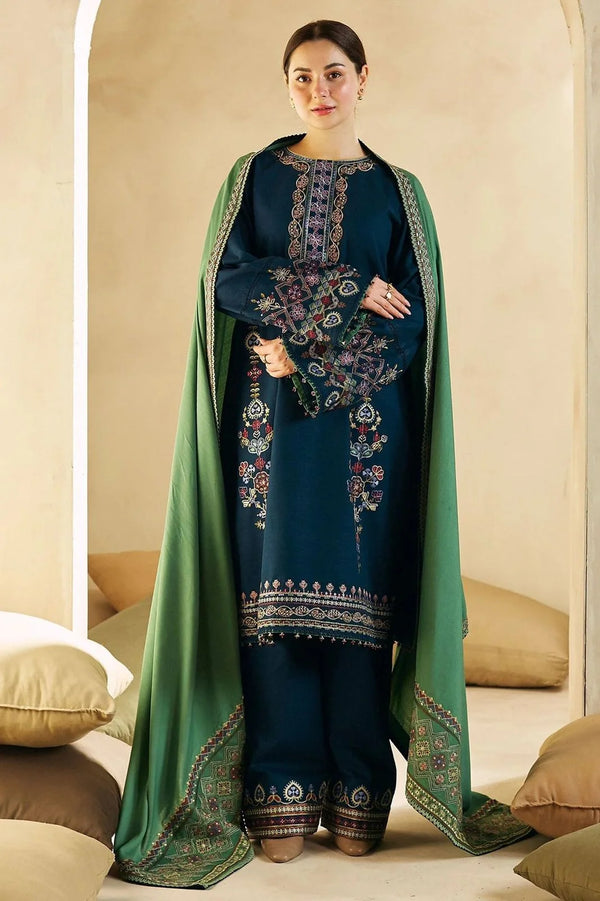 COCO DHANAK 3PC | UNSTITCHED EMBROIDERY | D#2109
