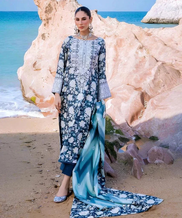 KHADDAR 3PC | UNSTITCHED ALLOVER PRINTED | D#89