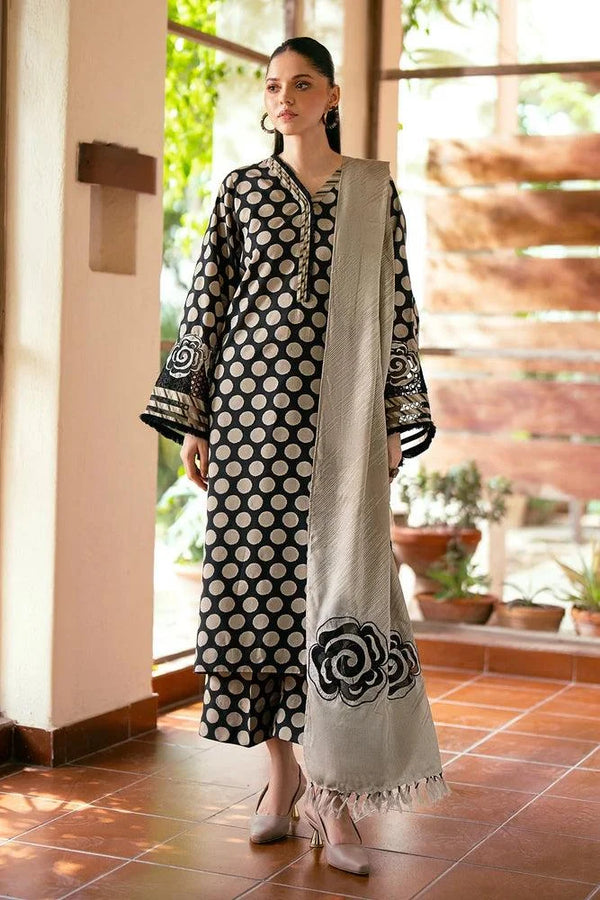 KHADDAR 3PC | UNSTITCHED ALLOVER PRINTED | D#87