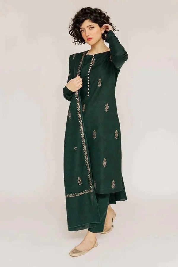 ASLING DHANAK 3PC | UNSTITCHED EMBROIDERY |D#208
