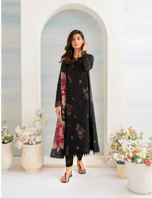 JAZMIN DHANAK 3PC | UNSTITCHED EMBROIDERY |D#766