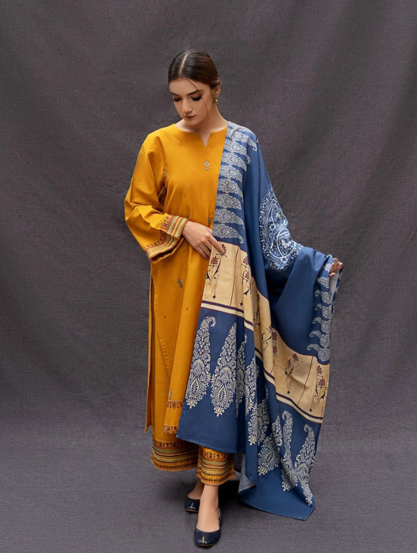 URGE DHANAK 3PC | UNSTITCHED EMBROIDERY |D#906