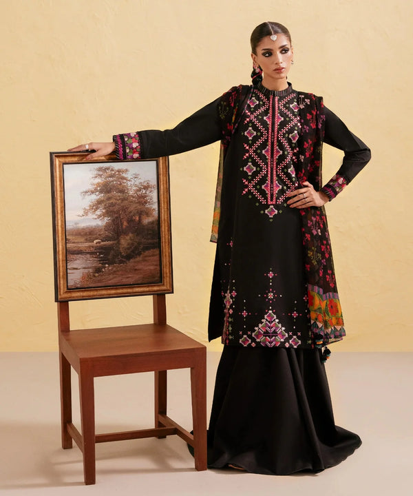 SAPPHIRE DHANAK 3PC | UNSTITCH EMBROIDERY | DF#433