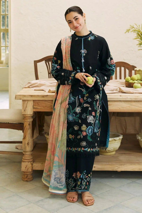 COCO DHANAK 3PC | UNSTITCH EMBROIDERY | D#348
