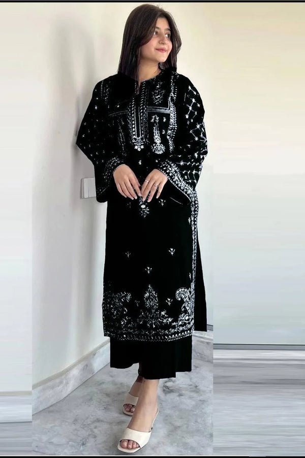 BAREEZE DHANAK 2PC | UNSTITCHED EMBROIDERY | D#109