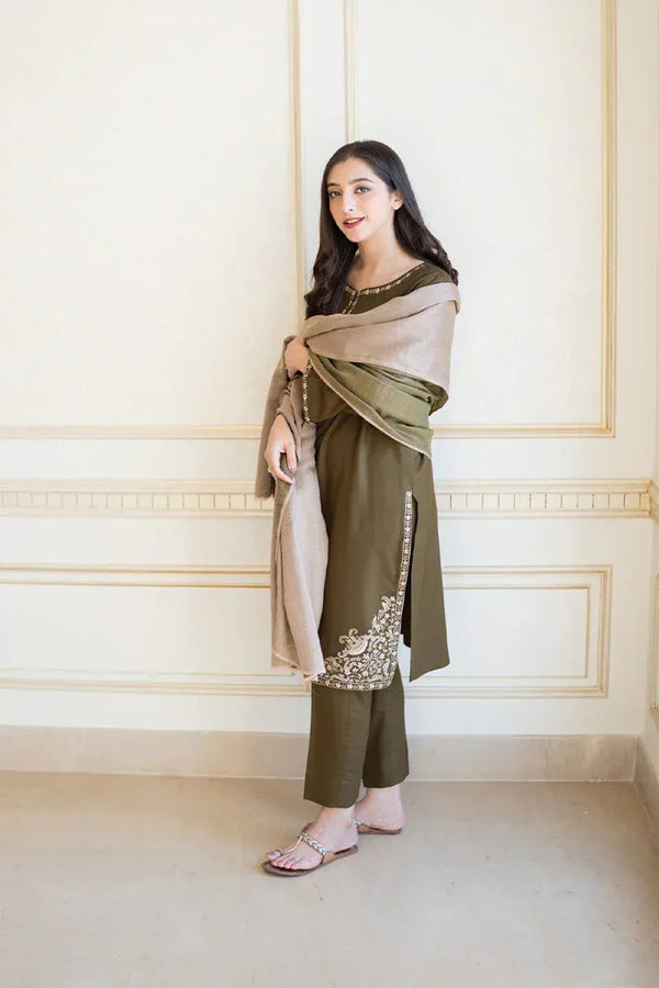 ASLING DHANAK 3PC | UNSTITCHED EMBROIDERY | D#3215